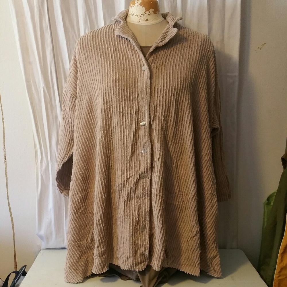 Plus-size Chenille Jacket